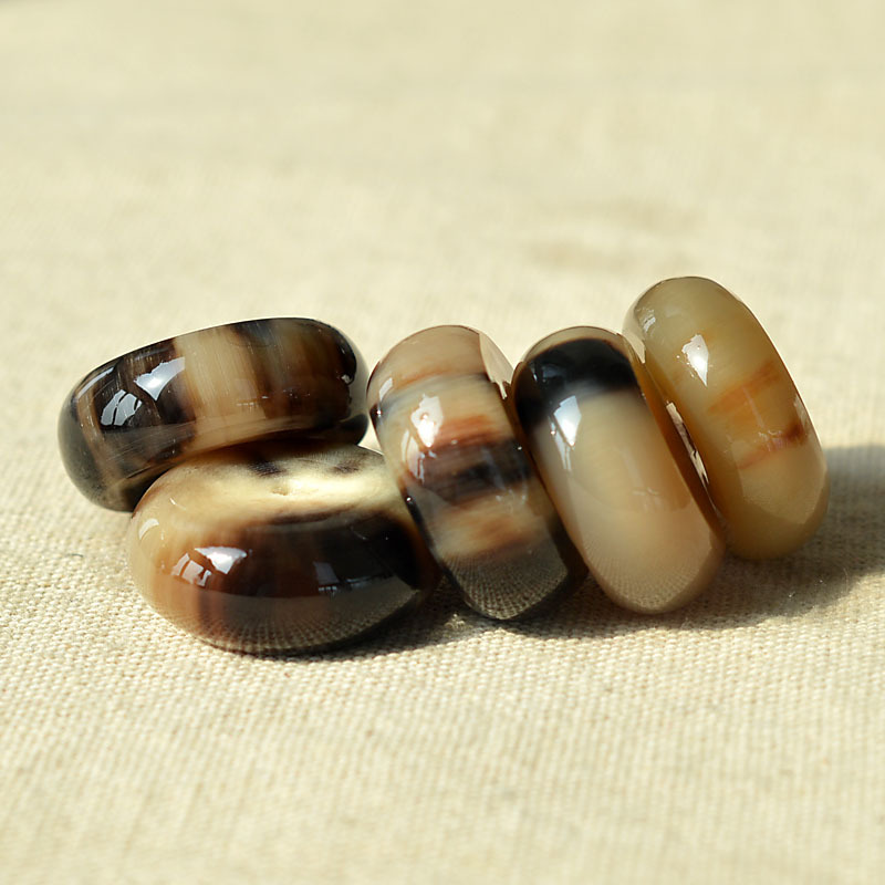 Health Wellness Bracelet - Pingente tibetano de chifre natural de