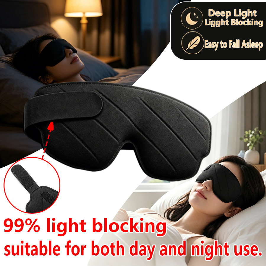 Sleep Eye Mask 3D - Máscara de dormir 3D contornada, com