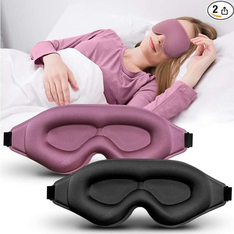 Sleep Eye Mask 3D - 2 Pacotes de Máscara de Olhos