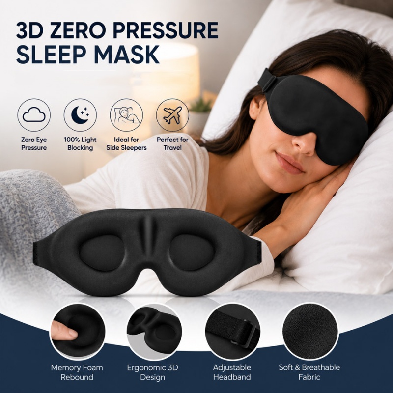 Sleep Eye Mask 3D - Máscara de olhos 3D para dormir,