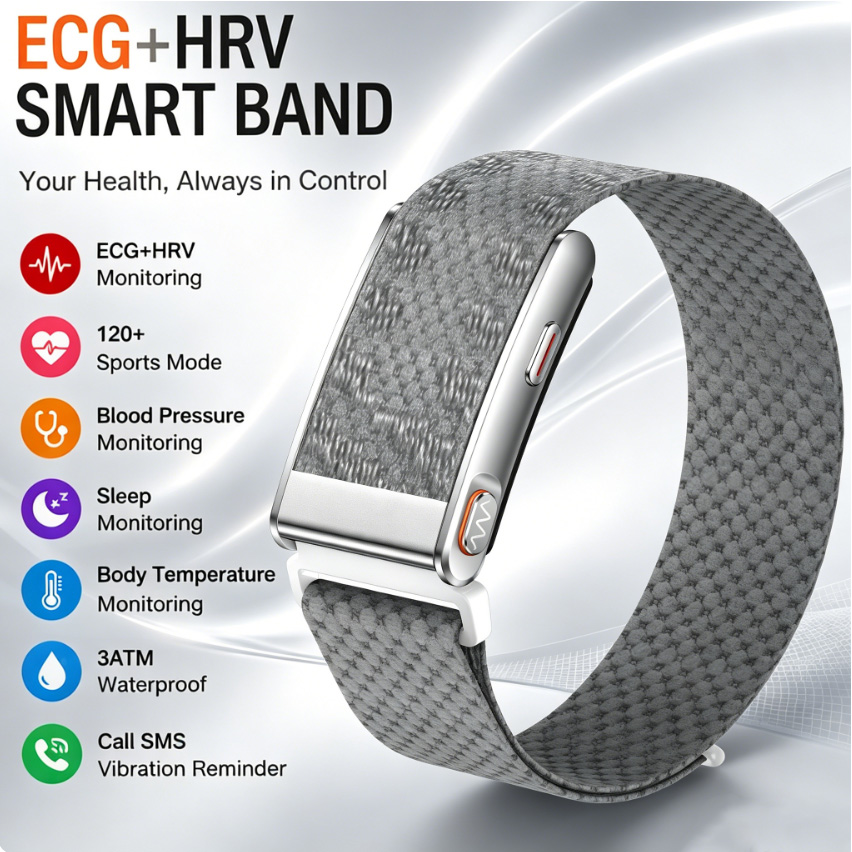 Health Wellness Bracelet - Pulseira Inteligente de Saúde com Monitor