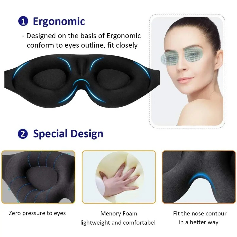 Máscara de Dormir 3D Contornad - Sleep Eye Mask 3D avaliação e preço