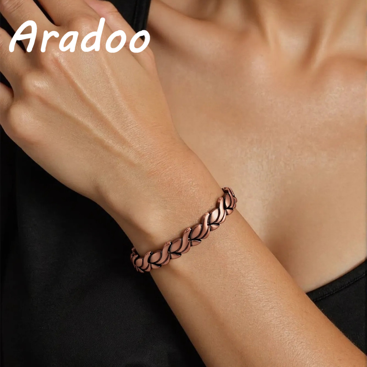 Pulseira magnética de cobre pu - Health Wellness Bracelet avaliação e preço