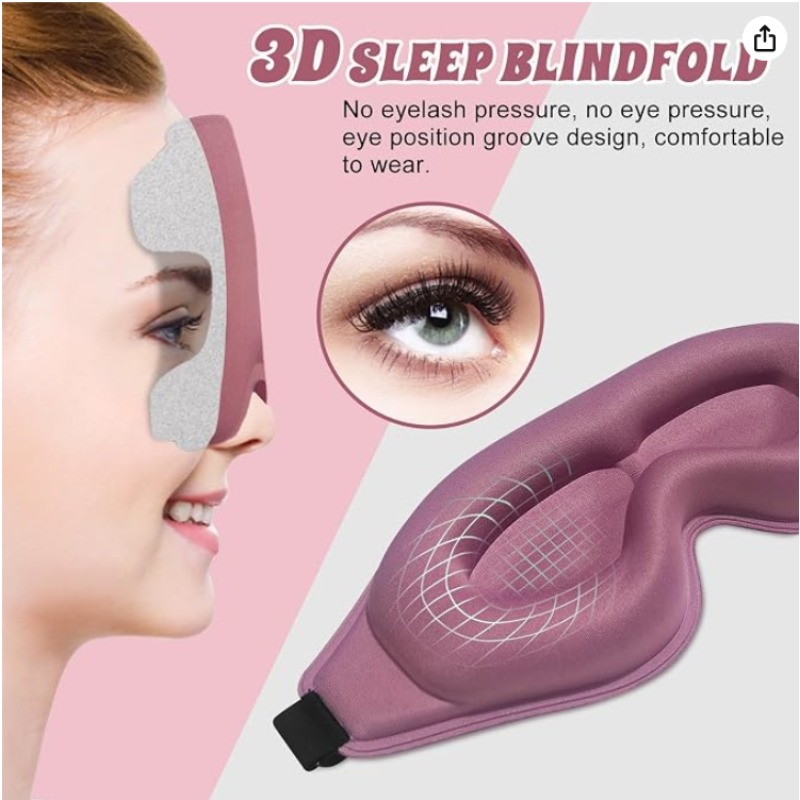 2 Pacotes de Máscara de Olhos  - Sleep Eye Mask 3D avaliação e preço